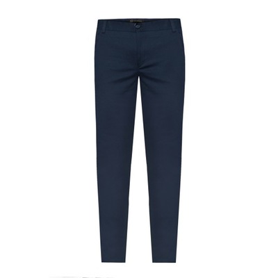 DI SELENTINO SPODNIE CHINO MODNE NAVY STYL 188/86