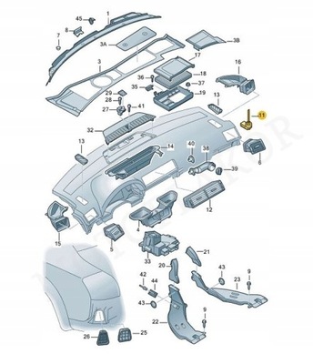 CZUJNIK TEMP. WEWN. AUDI A6 98-