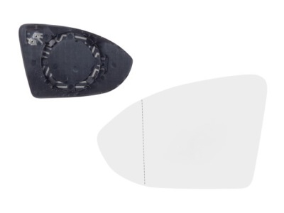 Вкладыш стекло зеркало зеркало le vw pasat b8 фото №1