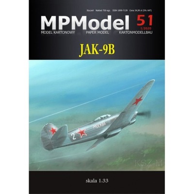 MPModel 51 - Samolot myśliwski Jak-9B 1:33