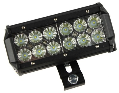 PANEL 12LED CREE 36W 12/24V FARO EN FUNCIONAMIENTO ROZPROSZ  