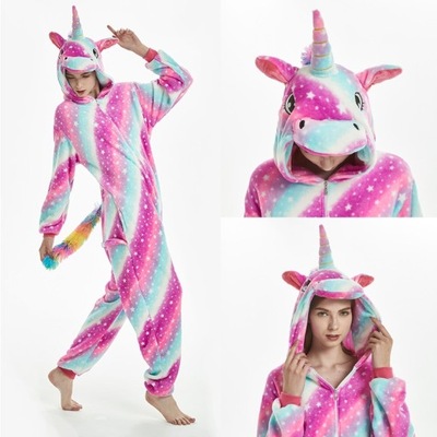 piżama JEDNOROŻEC KIGURUMI KOMBINEZON S 140-152 cm