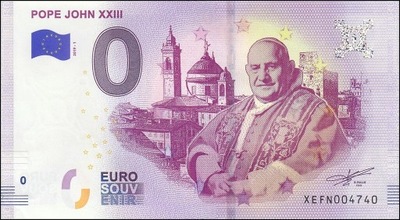 0 euro Papież Jan XXIII 2019.1