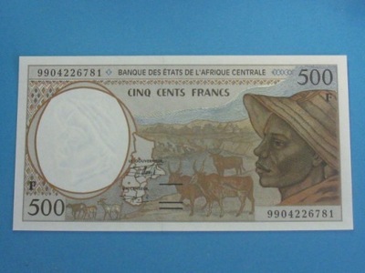Afryka Centralna 500 Francs 1999 ! UNC P-301F