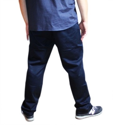 9XL BIG MEN DUŻE ELEGANCKIE SPODNIE CHINO OLD STAR PAS 138cm