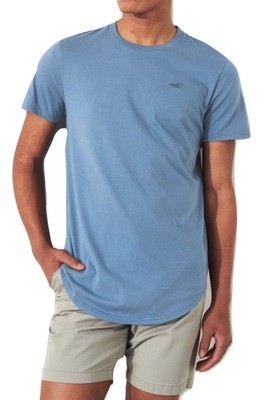 t-shirt Hollister Abercrombie koszulka L niebieska