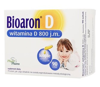 Bioaron, Witamina D 800j.m., 90 kapsułek twist-off