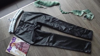 L.F.L. SPODNIE ECO SKÓRA PODSZEWCE wysokie 36