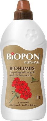 BIOPON Biohumus Rośliny Balkonowe i Pelargonie 1L