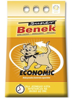 Żwirek dla kota Super Benek ECONOMIC 25l