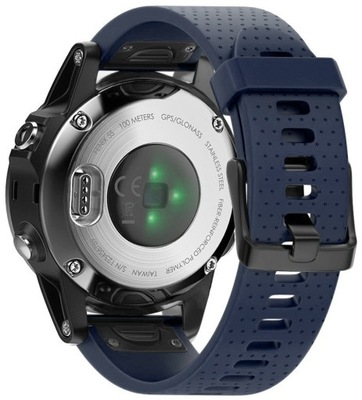 GRANATOWY Silikonowy Pasek Garmin FENIX 5S Plus