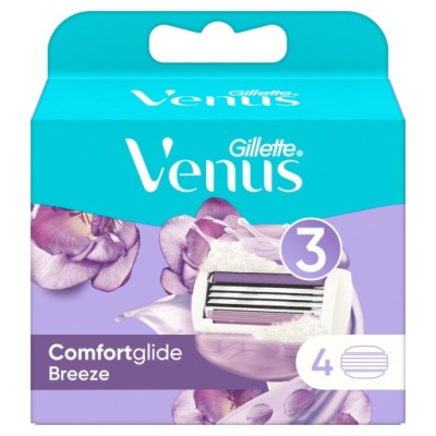 Gillette Venus Comfortglide Breeze 4szt+GRATIS RĄCZKA DO NOŻYKÓW