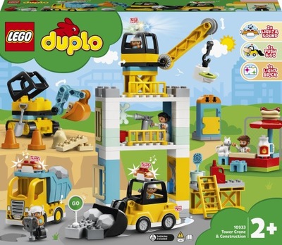 KLOCKI LEGO Duplo 10933 Żuraw wieżowy i budowa
