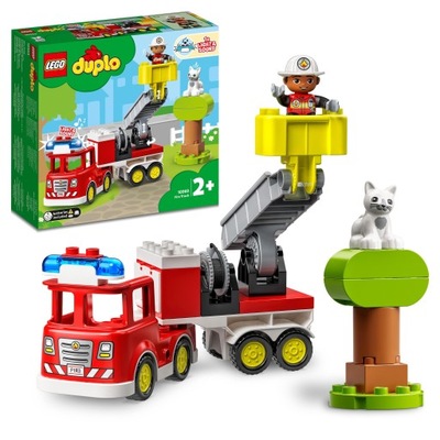 LEGO DUPLO Town Wóz strażacki Zabawka dla dzieci na prezent zestaw