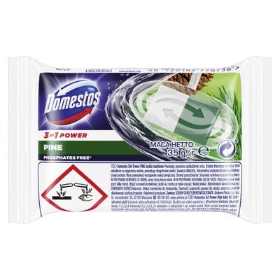 Kostka toaletowa Domestos 3w1 pine 35 g wkład