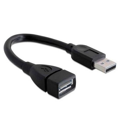 Akyga AK-USB-23 kabel USB 0,15 m 2.0 USB A Czarny