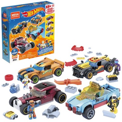 HOT WHEELS MEGA KLOCKI ZESTAW POJAZDY DO TUNINGU