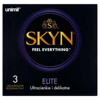 Unimil Skyn Elite Prezerwatywy nielateksowe 3 sztuki