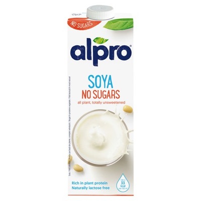 Napój sojowy naturalny Alpro bez cukru 1 l