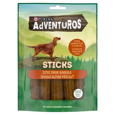 ADVENTUROS Sticks dla psów o smaku bawoła 120g