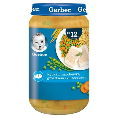 GERBER obiadek rybka z marchewką 250g