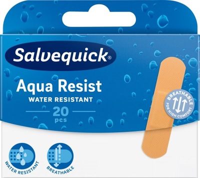 Salvequick Plastry Aqua Resist wodoodporne 20szt