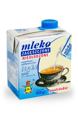 Mleko zagęszczone SM Gostyń niesłodzone 4% 500g