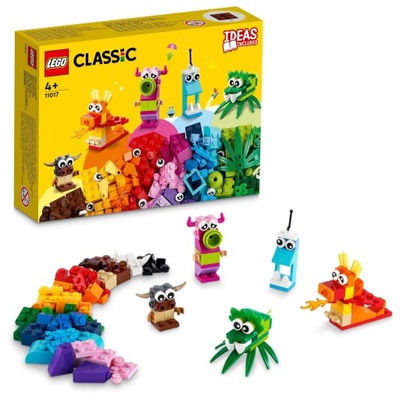 LEGO Classic Kreatywne potwory 11017 5 modeli 140 el.
