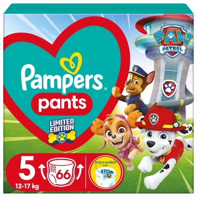 PAMPERS PIELUCHOMAJTKI 5 66SZT