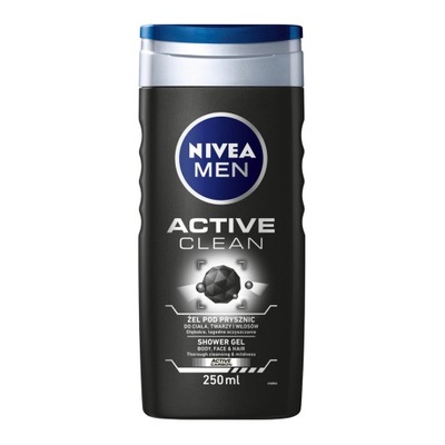 Nivea MEN Active Clean ŻEL POD Prysznic 250 ml