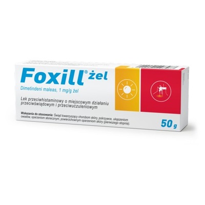Foxill Żel 1 mg/g, 50 g uczulenie alergia dziecko