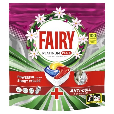 Fairy Tabletki do zmywarki All In One Fairy Platinum Plus Cytryna, 100