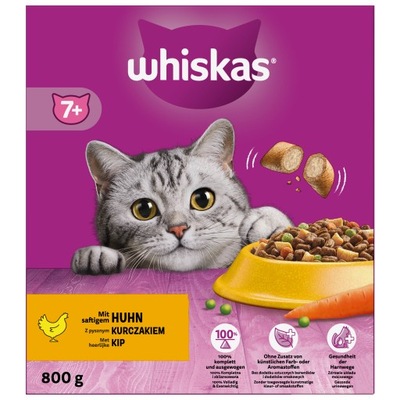 WHISKAS STERILE KURCZAK Kruche Paszteciki 7+ 800G