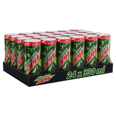 NAPÓJ GAZOWANY MOUNTAIN DEW PUSZKA 24 SZTUKI x 330 ML