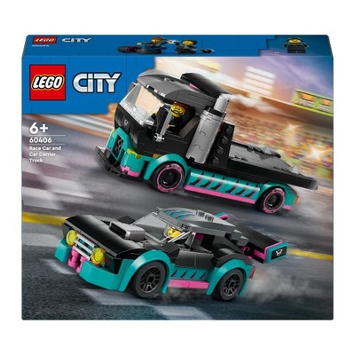 LEGO City 60406 Samochód wyścigowy i laweta