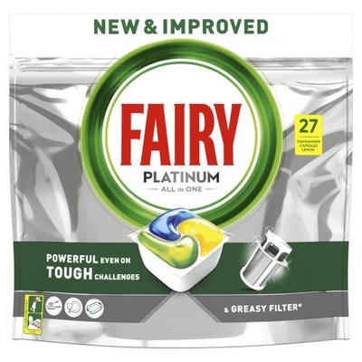 Kapsułki do zmywarki Fairy Platinum Yellow 5x27