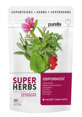 Purella Superfoods herbatka Odporność, 20 x 1,75 g