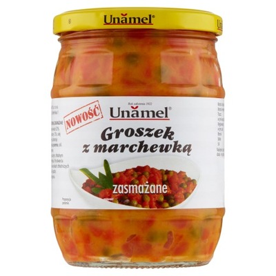 Unamel Groszek z marchewką zasmażane 460 g