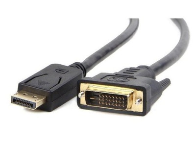 Gembird CC-DPM-DVIM-6 adapter kablowy 1,8 m DisplayPort DVI Czarny