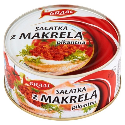 GRAAL SAŁATKA PIKANTNA Z MAKRELĄ 300G