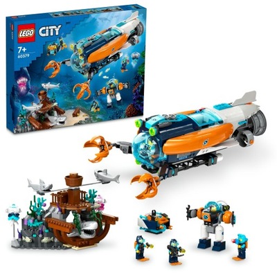 LEGO City 60379 Łódź podwodna badacza dna morskiego klocki