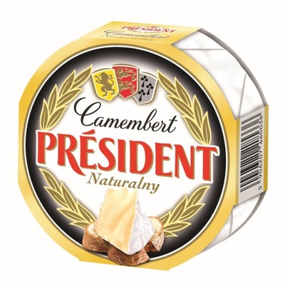 Président Camembert naturalny Ser pełnotłusty 120 g