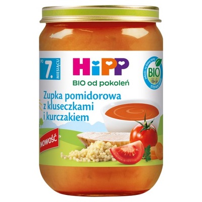 HiPP BIO Zupka pomidorowa z kluseczkami i kurczakiem 190g