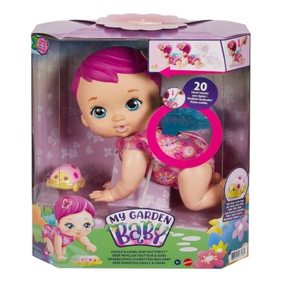 Mattel My lalka raczkująca Garden Baby Bobas-motyl Raczkuje GYP31