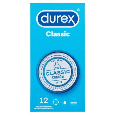 Durex Classic prezerwatywy 12 szt.