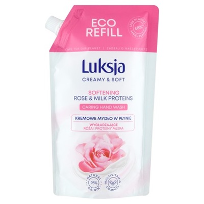 Mydło Luksja Eco Refil Różany 400 ml 150 g