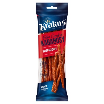 KABANOSY EXTRA CIENKIE WIEPRZOWE KRAKUS 95 g