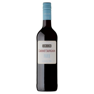 Wino bezalkoholowe Cin&Cin Cabernet Sauvignon czerwone wytrawne 750 ml