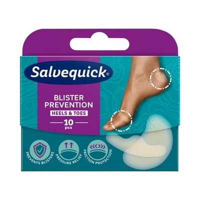 Plastry na otarcia Salvequick Blister Prevention Heels & Toes 10 sztuk