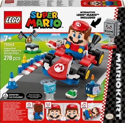 LEGO Super Mario 72043 Mario Kart figurka i Standard Kart